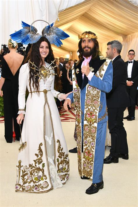 Lana Del Rey and Jared Leto at Met Gala 2018 - Lana Del Rey Gucci