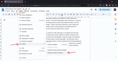 Como numerar páginas no Google Docs