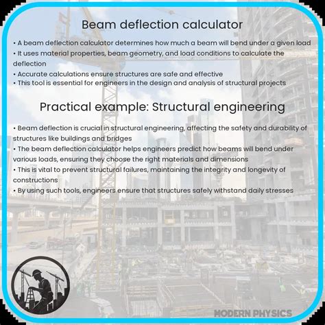 Beam Deflection Calculator | Accurate, Easy-to-Use & Fast