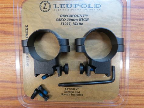 Gunworks 30mm Leupold Sako Ringmounts High 51037