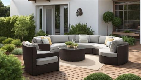 Half Moon Outdoor Sofa Perfect Patio Elegance