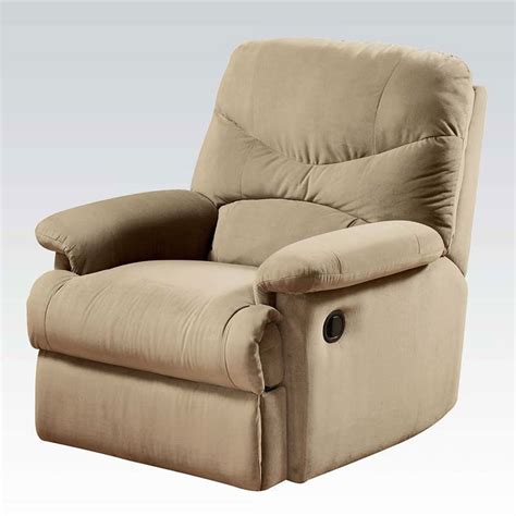 Arcadia Recliner Beige Acme Furniture Furniture Cart