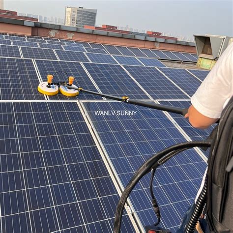 Solar Shine Double Brush Cleaning Robot For Pv Module With Aluminum