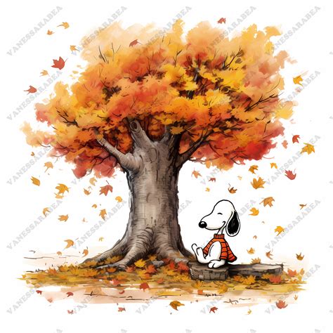 Snoopy Png Autumn Leaves Clipart Thanksgiving Png Snoopy