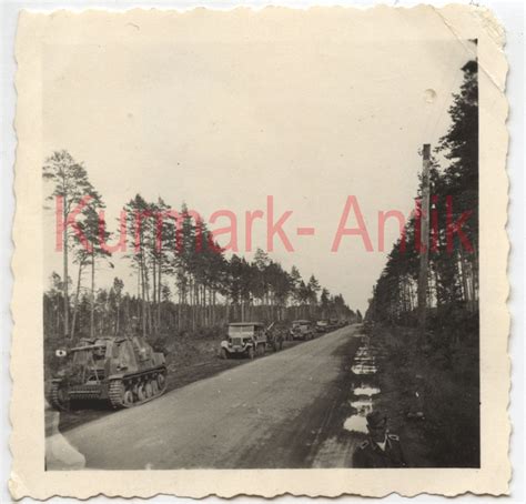 Foto Wehrmacht Heeres Flak Russland Kolonne Panzer Marder Postimages