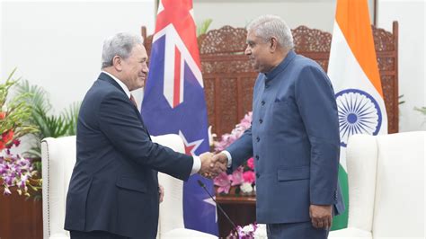 New Zealand's Deputy PM Winston Peters calls on Vice President Jagdeep ...