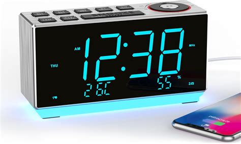 Amazon Itoma Dual Alarm Clock With Fm Radio Usb Charging