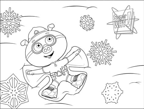 Littlest Pig From Super Why Coloring Page Download Print Or Color