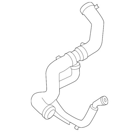 Ford F Oem Radiator Coolant Hose Ml Z H Oem Ford Parts