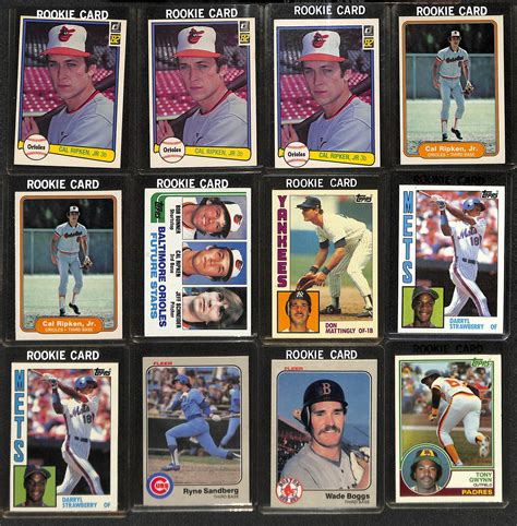 Lot Detail Lot Of 63 Baseball Rookie Cards From 1980 1989 W 3