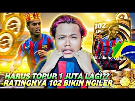 Sultan Efootball Bakar Koin Demi Epic Ronaldinho Sampe Capek Topup