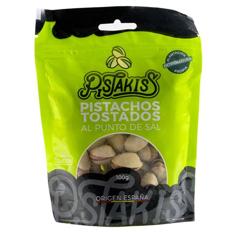 Bolsa G Pistachos Tostados Al Punto De Sal Pistachos Pistakiss