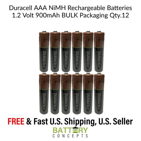 Duracell Aaa Nimh Rechargeable Batteries 12pk 1 2v 900mah New Date Code Exp 2034 Ebay