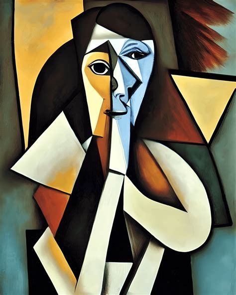 Picasso Cubism Women Portrait · Creative Fabrica