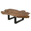 Table Basse Exotique Racine De Teck Et M Tal Cm N