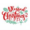 Blessed Christmas Holiday Free Svg File SVG Heart