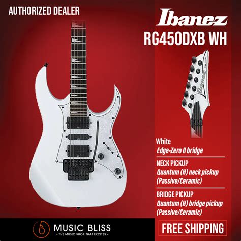 Ibanez Rg Standard Rg450dxb Electric Guitar White Rg450dxb Wh