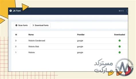 دانلود JA Font Component برای جوملا مسترکد