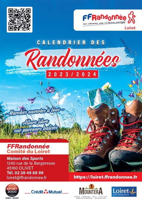 Calendrier des randonnées pédestres en Loiret 2023 2024