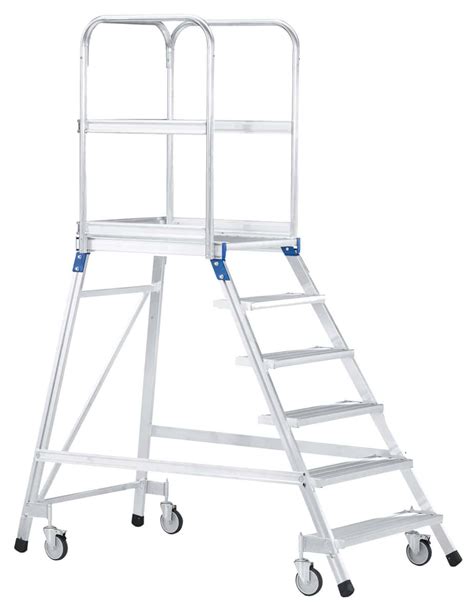 Mobile Work Platform Aluminium Platforms Manutan Uk