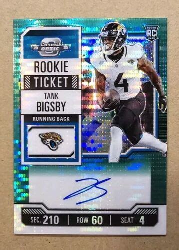 Contenders Optic Tank Bigsby Rookie Ticket Rps Auto Green