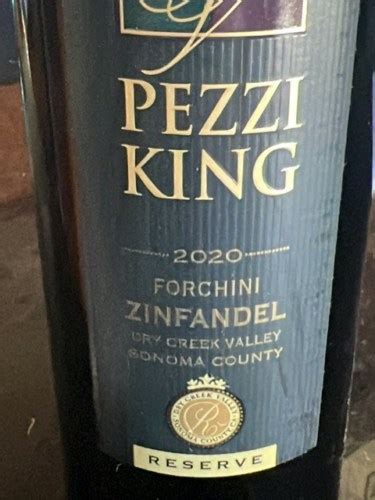 2020 Pezzi King Forchini Reserve Zinfandel Vivino US