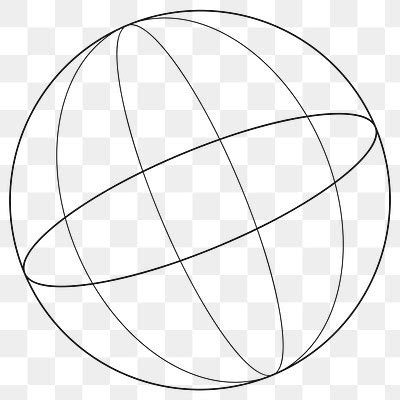 3D sphere outline design element | Free PNG Sticker - rawpixel