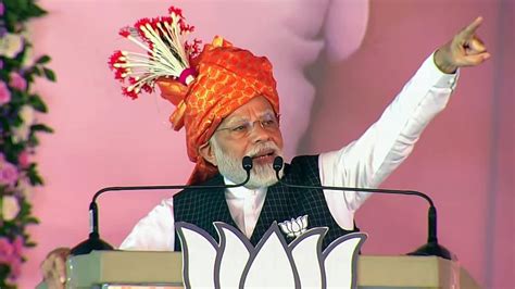 Pm Modi Addresses Public Rally In Bishrapur During 1st Phase Of