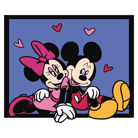 Mickey And Minnie Mouse Layered Design For Cutting Wood And Paper