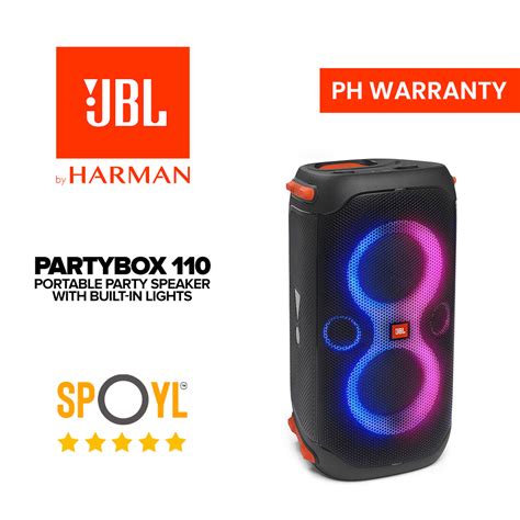 Jbl Partybox 110 Portable Party Speaker With 160w Powerful Sound Spoyl