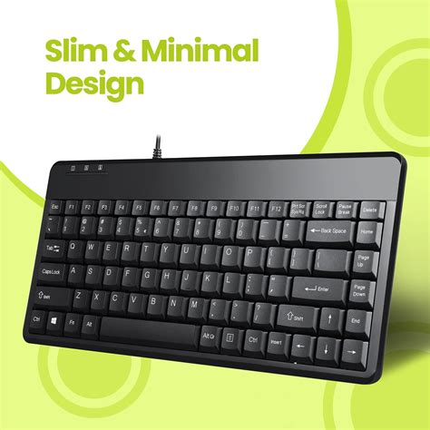 Buy Perixx Periboard P Wired Ps Mini Keyboard Black Uk Layout