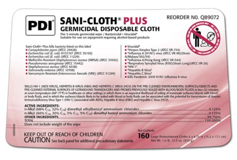 Sani-Cloth PLUS Disinfecting Wipes | MedCentral Supply