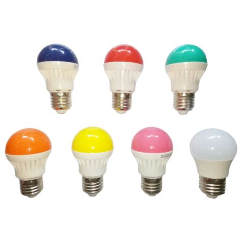 Lampu Led Bulat Warna Warni 3 Watt 3w Putih Kuning Warmwhite Warm White