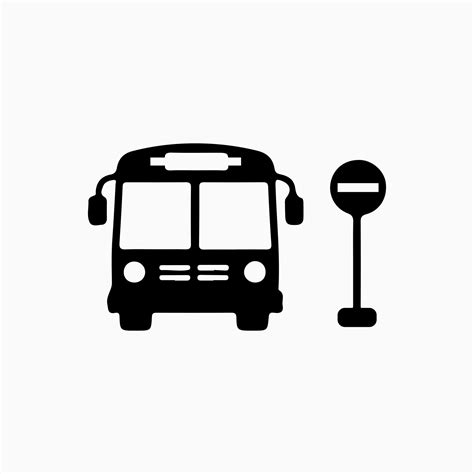 Bus logo seen from the front, bus vector eps 10 42409954 Vector Art at ...