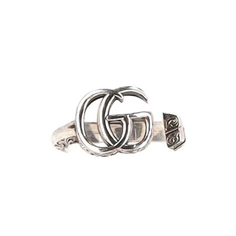 Gucci Jewelry Gucci Double G Ring In Silver Metal Poshmark