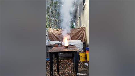 Red Phosphorus And Chlorine Thermite Test 1 Youtube