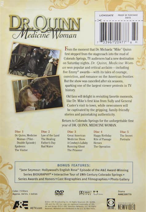 Dr. Quinn Medicine Woman Complete DVD Box Set, TV Series Collection ...