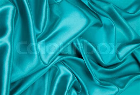 Light blue silk texture cloth. | Stock image | Colourbox