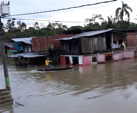 Inundación en hogares de Tumaco por desbordamiento del Río Chagüí