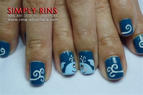 Nail Art A Tale Of Two Whales Nail Art Designs By Simply Rins