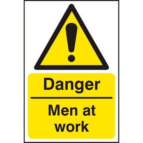 Beeswift B Safe Danger Men At Work Sign BESWBSS11195 Danger Signs