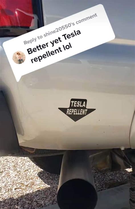 Tesla Repellent Vinyl Decal Etsy