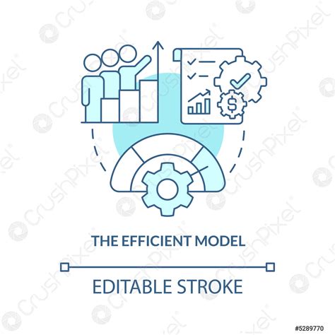 Efficient Model Turquoise Concept Icon Stock Vector 5289770 Crushpixel