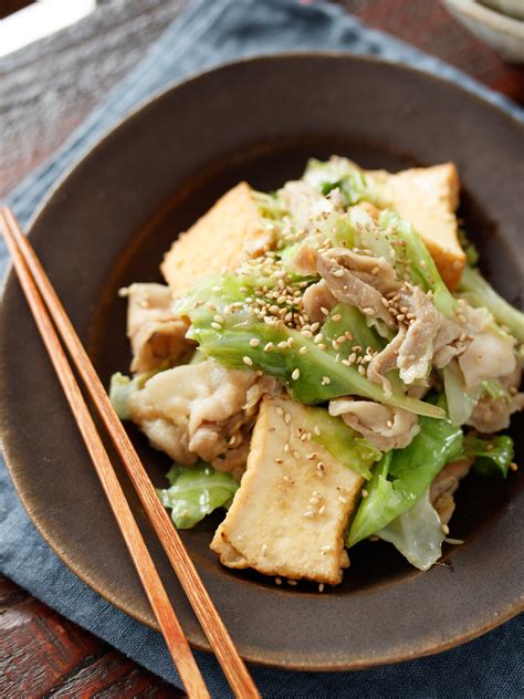 豚バラと厚揚げとキャベツの甘味噌炒め【簡単 時短 節約 スピードおかず 10分おかず 主菜】 Yuuの愛情たっぷり♪男子が喜ぶ