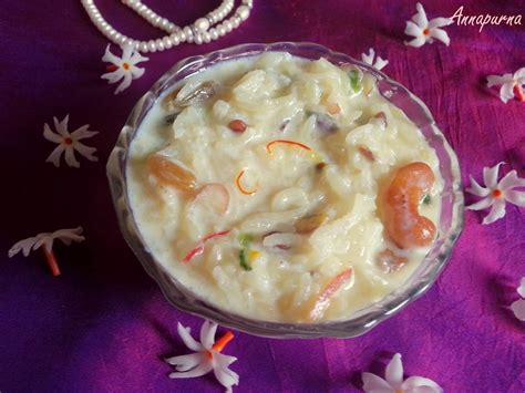 Annapurna Rice Kheer Chawal Ki Kheer Sharad Poornima Kojagiri