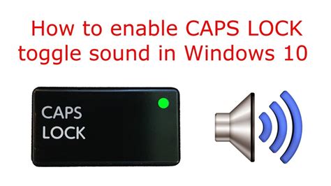 How To Enable Caps Lock Toggle Sound In Windows Youtube