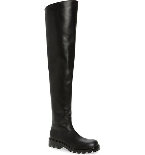 Bottega Veneta Over The Knee Lug Sole Boot Nordstrom