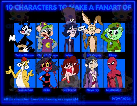 10 Characters to Make a Fanart Of by ArtisticAmos on DeviantArt