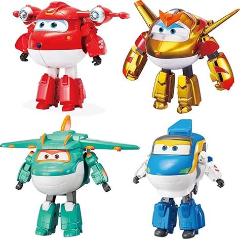 Super Wings 5 Transforming Character 4 Pack Supercharged Jett