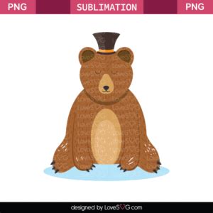 Bear Sublimation File Lovesvg